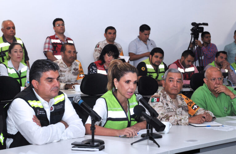 Pide Gobernadora a ciudadanos atender medidas preventivas ante lluvias