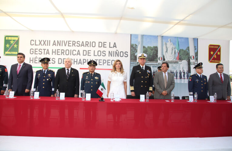 Encabeza Gobernadora Pavlovich ceremonia de la Gesta Heroica de Chapultepec