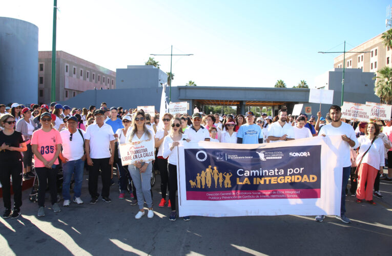 Caminan juntos por la Integridad en Sonora