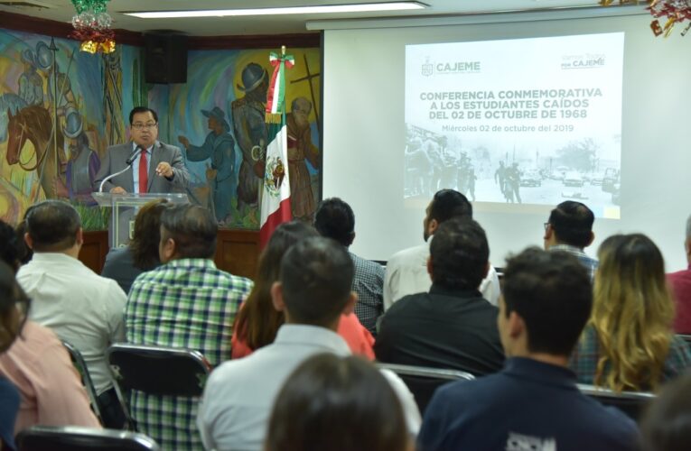 CONMEMORA AYUNTAMIENTO 51 ANIVERSARIO DEL MOVIMIENTO ESTUDIANTIL DEL 68