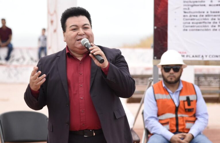 Diputado Rodolfo Lizárraga da banderazo de inicio de construcción del Mirador Escénico en la colonia Centinela