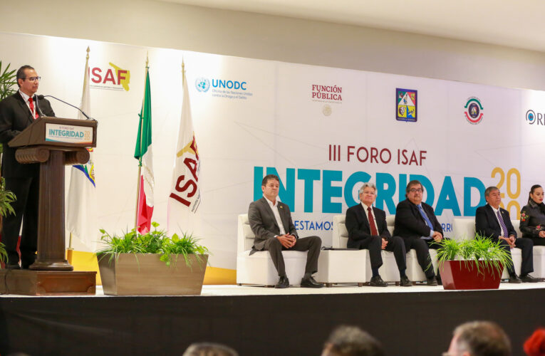 Participa Congreso del Estado en el III Foro ISAF: Integridad 2020