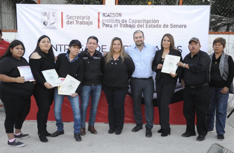 Culminan hermosillenses capacitación en cursos rápidos de Icatson