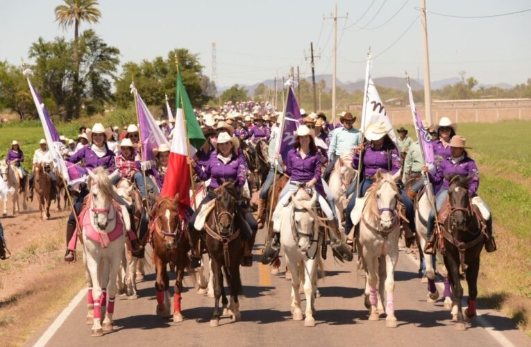 Todo un éxito la décima edición de la cabalgata “Con Aroma de Mujer” en Cajeme