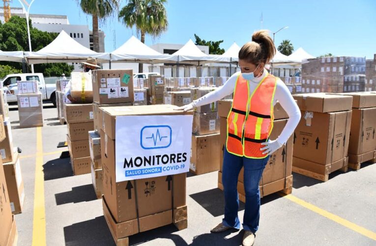 Gobernadora supervisa inicio de entrega de equipamiento médico a hospitales y unidades de salud de Sonora