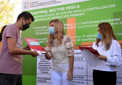 GOBERNADORA CLAUDIA PAVLOVICH EN GUAYMAS SUPERVISA ARRECIFE