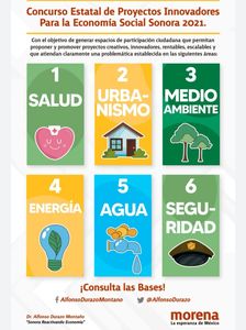 Alfonso Durazo convoca al Concurso Estatal de Proyectos Innovadores