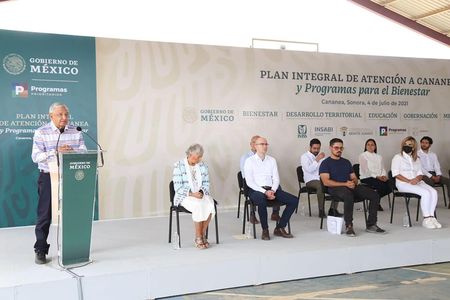 Culminan gira de trabajo Presidente López Obrador y Gobernadora Pavlovich por municipios del norte del estado