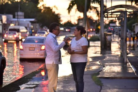 RECORRE EL PRESIDENTE JAVIER LAMARQUE CANO ZONAS AFECTADAS TRAS LLUVIA