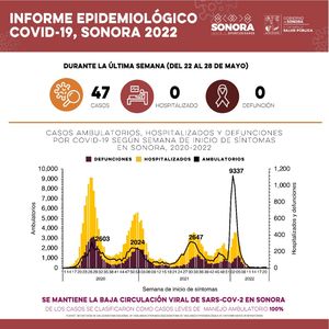 Confirma Secretaría de Salud 47 casos y ninguna defunción por Covid-19