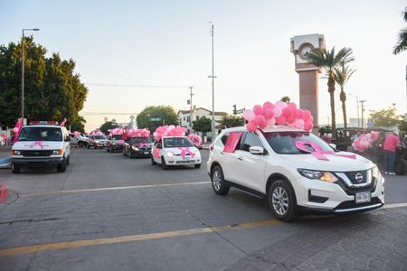 CAJEME CONMEMORA EL DÍA INTERNACIONAL DE LA LUCHA CONTRA EL CÁNCER DE MAMA CON LA 10° CARAVANA POR LA VIDA