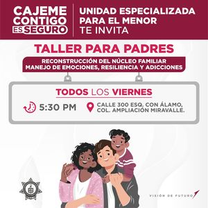 TRABAJA UNIDAD ESPECIALIZADA PARA MENORES DE LA SSPM EN RECONSTRUCCIÓN DEL NÚCLEO FAMILIAR