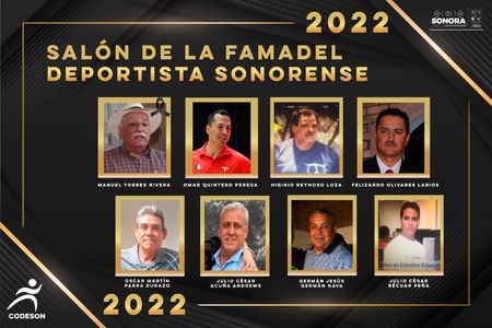 Queda integrada Clase 2022 del Salón de la Fama del Deportista Sonorense