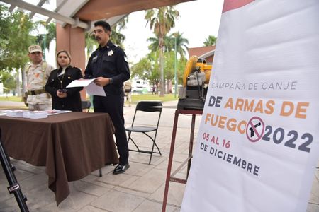 LLAMA AYUNTAMIENTO DE CAJEME A PARTICIPAR EN CAMPAÑA DE CANJE DE ARMAS DE FUEGO