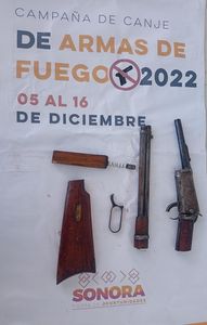 Concluye en Sonora campaña de canje de Armas de Fuego 2022