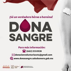 Salud Sonora llama a la población a donar sangre de manera voluntaria