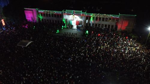 ENCABEZA PRESIDENTE MUNICIPAL JAVIER LAMARQUE CANO CEREMONIA 213 DEL GRITO DE INDEPENDENCIA