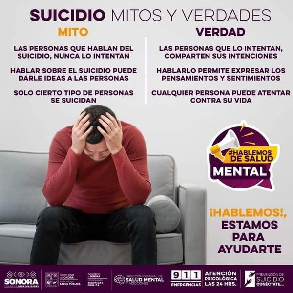 Disminuyeron suicidios el primer semestre del año: Secretaría de Salud