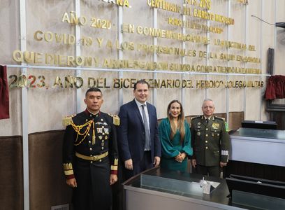 Congreso de Sonora reconoce aporte a fuerzas armadas del Heroico Colegio Militar