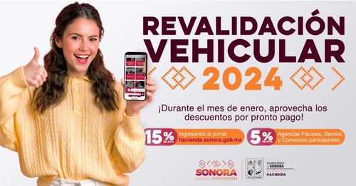 Inicia revalidación vehicular 2024 con descuentos por pronto pago