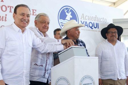 Cumplen Presidente López Obrador y Gobernador Durazo demanda histórica de llevar agua potable por primera vez a 50 comunidades Yaquis