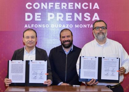 Firma Gobernador Durazo convenio para garantizar 100% de conectividad a Internet en Sonora