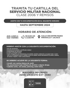 Informa Junta Municipal de Reclutamiento sobre trámite para cartilla del servicio militar nacional