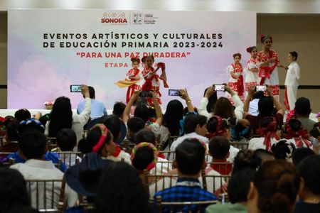 Premia SEC Sonora a ganadores de los Eventos Artísticos y Culturales de Educación Primaria