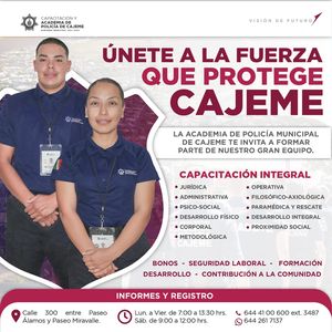 LLAMAN A MUJERES Y HOMBRES CON VOCACIÓN DE SERVICIO A INGRESAR A LA ACADEMIA DE POLICÍA