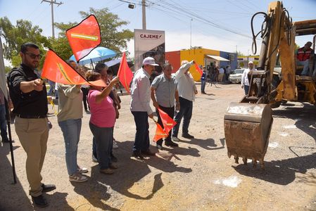 Inicia Lamarque Cano obra de pavimentación e infraestructura hidrosanitaria en calle Aquiles Serdán