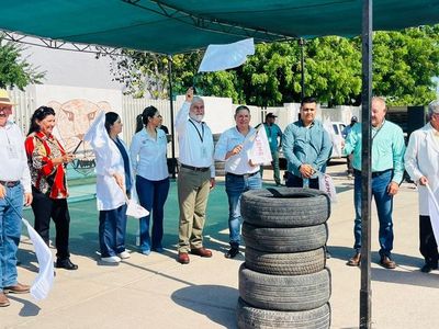 EN LUCHA CONTRA ARBOVIROSIS PONEN EN MARCHA CAMPAÑA CAJEME MÁS LIMPIO LLANTATÓN 2024