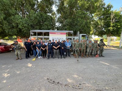 SSPM Y AUTORIDADES DE LOS TRES NIVELES DE GOBIERNO, COADYUVAN EN LIMPIEZA DE PARQUE ALAMEDA 2