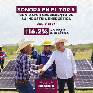 Plan Sonora posiciona al estado en top 5 nacional de crecimiento energético