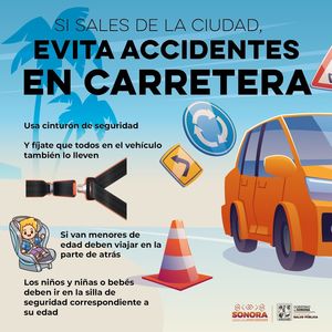 Evitar distractores es primordial para prevenir accidentes viales: Salud Sonora