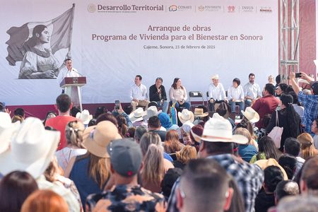 CAJEME HACE HISTORIA AL SER EL PRIMER MUNICIPIO EN EL PAÍS QUE INICIA CON EL PROGRAMA NACIONAL "VIVIENDA PARA EL BIENESTAR"