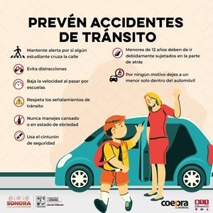 Ser un conductor y peatón responsable previene accidentes: Salud Sonora