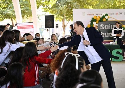 Gobernador Durazo arranca en escuelas de Sonora la Estrategia Nacional de Vida Saludable