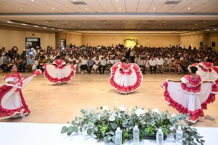 220 parejas formalizan su unión en ceremonia de matrimonios colectivos 2025 en Cajeme