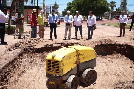 Realiza Javier Lamarque supervisión de diversas calles de Cajeme.