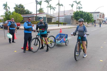 Promueven la educación vial en niñas y niños durante “DOMINGUEANDO EN BICI Y +”