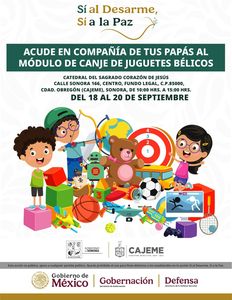 Se amplían fechas del programa “SÍ AL DESARME, SÍ A LA PAZ” en Cajeme