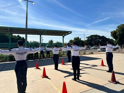 Cadetes de la academia de policía municipal fortalecen su participación con práctica de vialidad en Cajeme