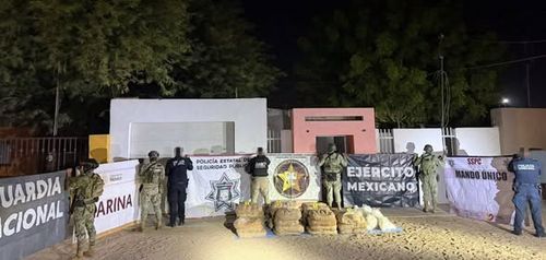 Mesa Estatal de Seguridad decomisa cerca de media tonelada de metanfetamina en operativos en San Luis Río Colorado