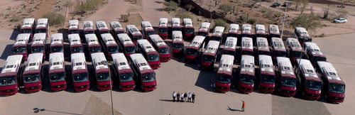 Gobernador Durazo moderniza flota de transporte en Hermosillo con 49 nuevas unidades sin aumento a tarifa