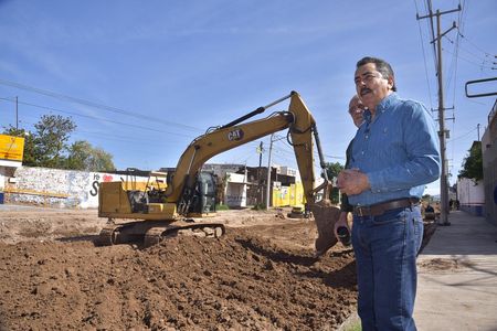 Lamarque recorre las calles del municipio y supera obras de drenaje en Cajeme