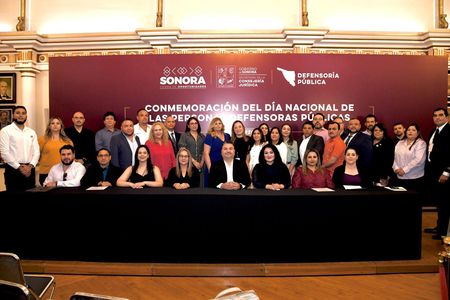 Reconocen labor de personas defensoras públicas en Sonora bajo la visión de justicia del gobernador Durazo.