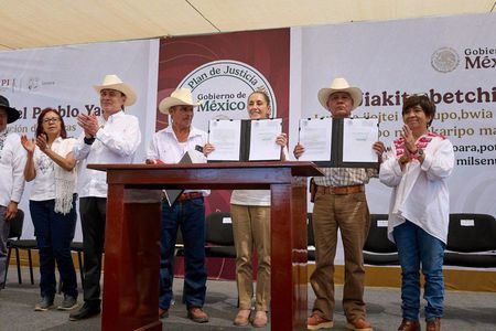 Durazo y Sheinbaum consolidan justicia histórica para el Pueblo Yaqui con más de 18 mil millones en acciones de agua, territorio y educación