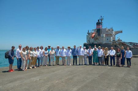 Gobernador Durazo refuerza alianza estratégica con Unión Europea; embajadores visitan Puerto de Guaymas