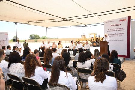 Más oportunidades educativas para jóvenes: Durazo y Sheinbaum construyen nuevo bachillerato en Hermosillo