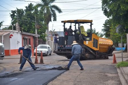 Avanza programa intensivo de pavimentación en Cajeme